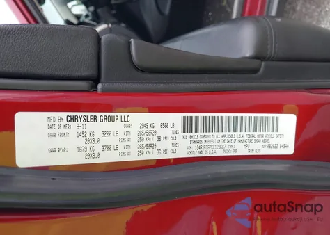 2012 Jeep Grand Cherokee Overland из США, поврежденный, VIN 1C4RJFCG7CC123667